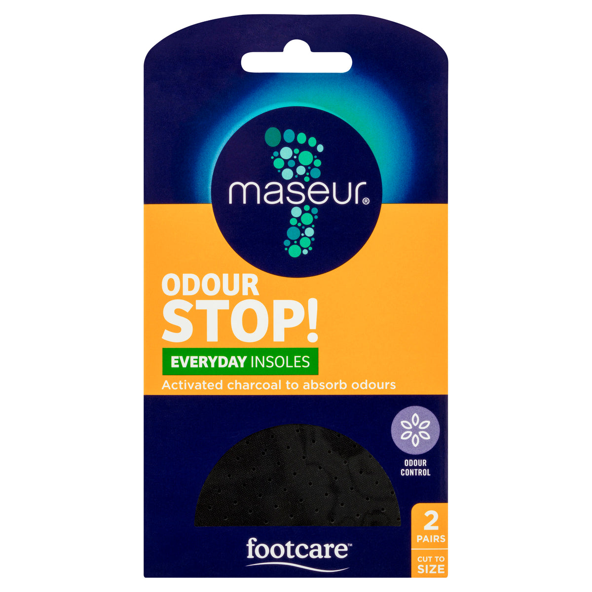 Footcare Odour Stop! Everyday Insoles, 2 pairs