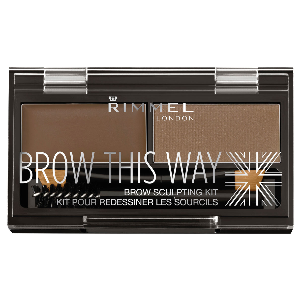 Rimmel London, Brow This Way Eyebrow Sculpting Kit, Mid Brown