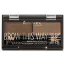 Rimmel London, Brow This Way Eyebrow Sculpting Kit, Mid Brown