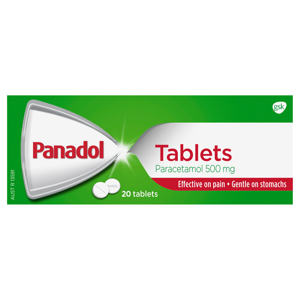 Panadol for Pain Relief, Paracetamol - 500mg 20 Tablets