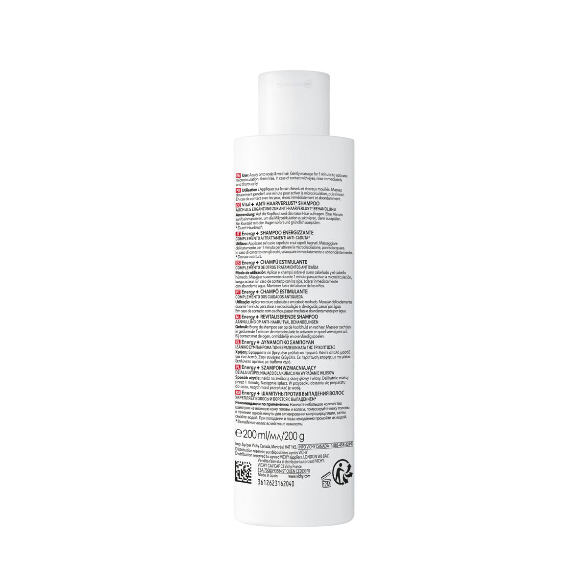 Vichy Dercos Energizing Shampoo 200ml