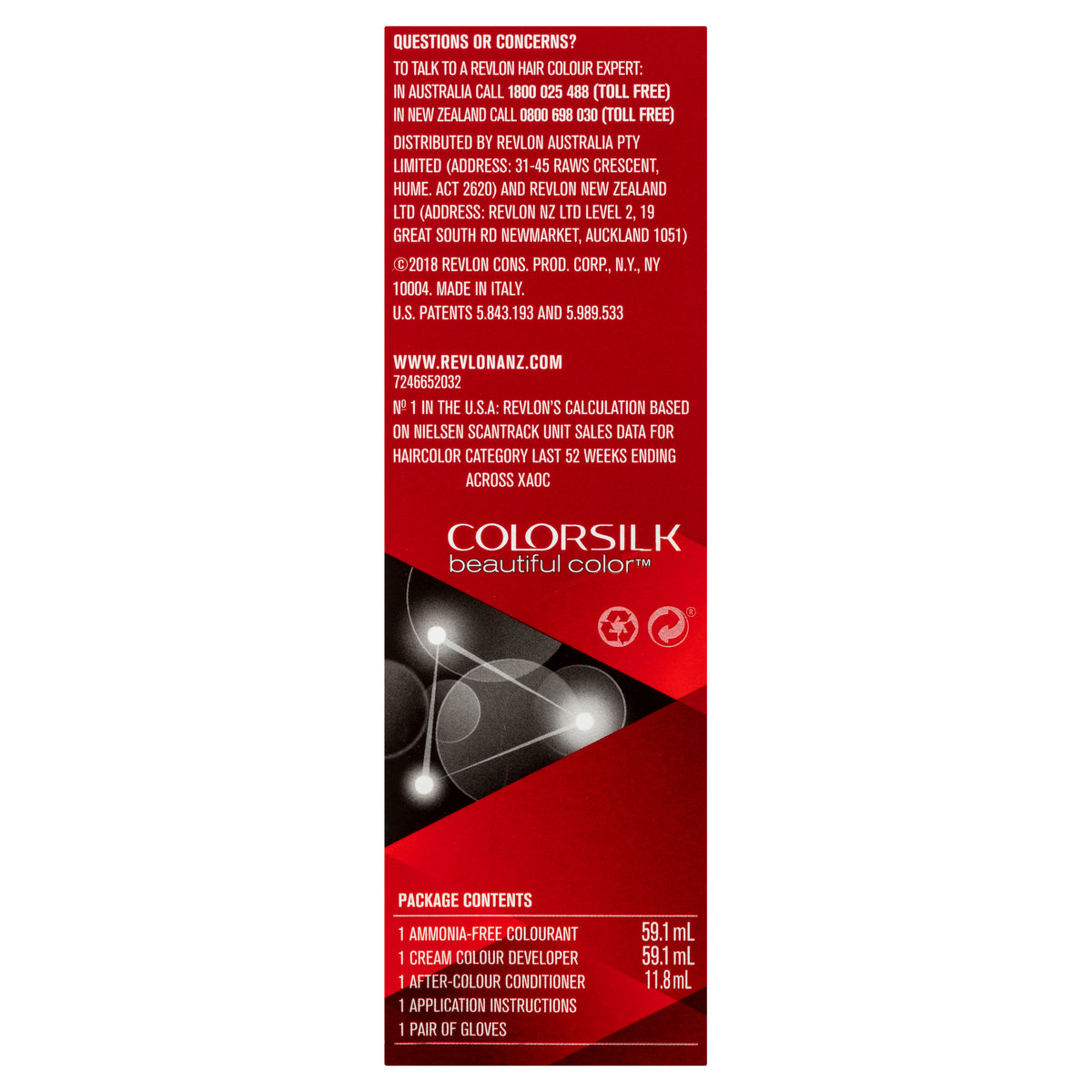 Revlon ColorSilk Beautiful Color 32 Dark Mahogany Brown