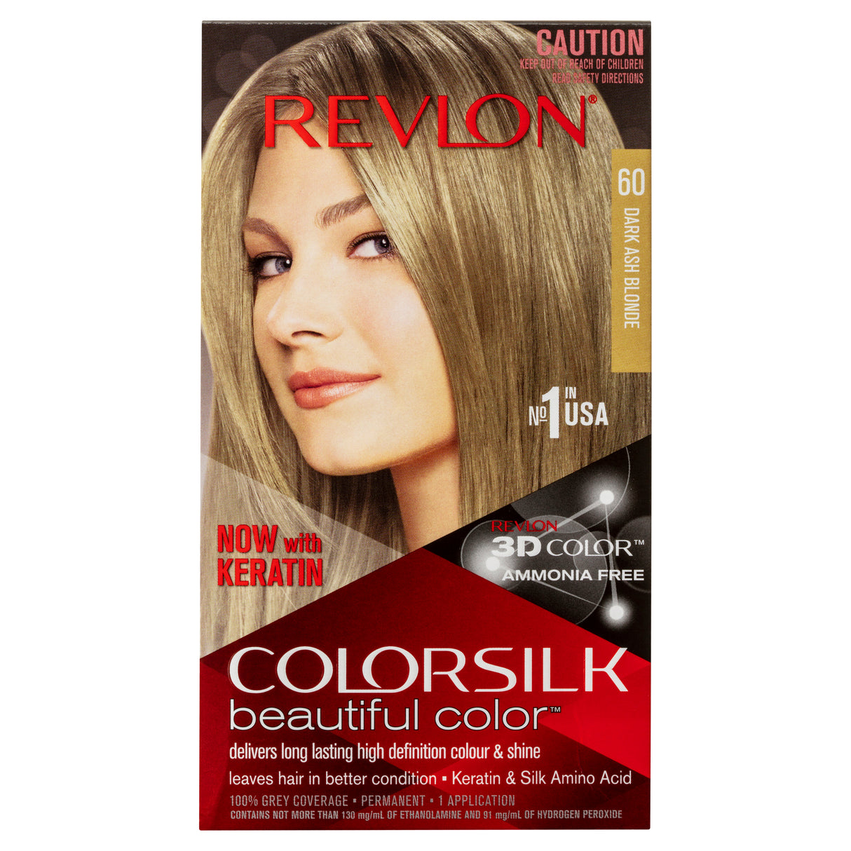 Revlon ColorSilk Beautiful Color 60 Dark Ash Blonde