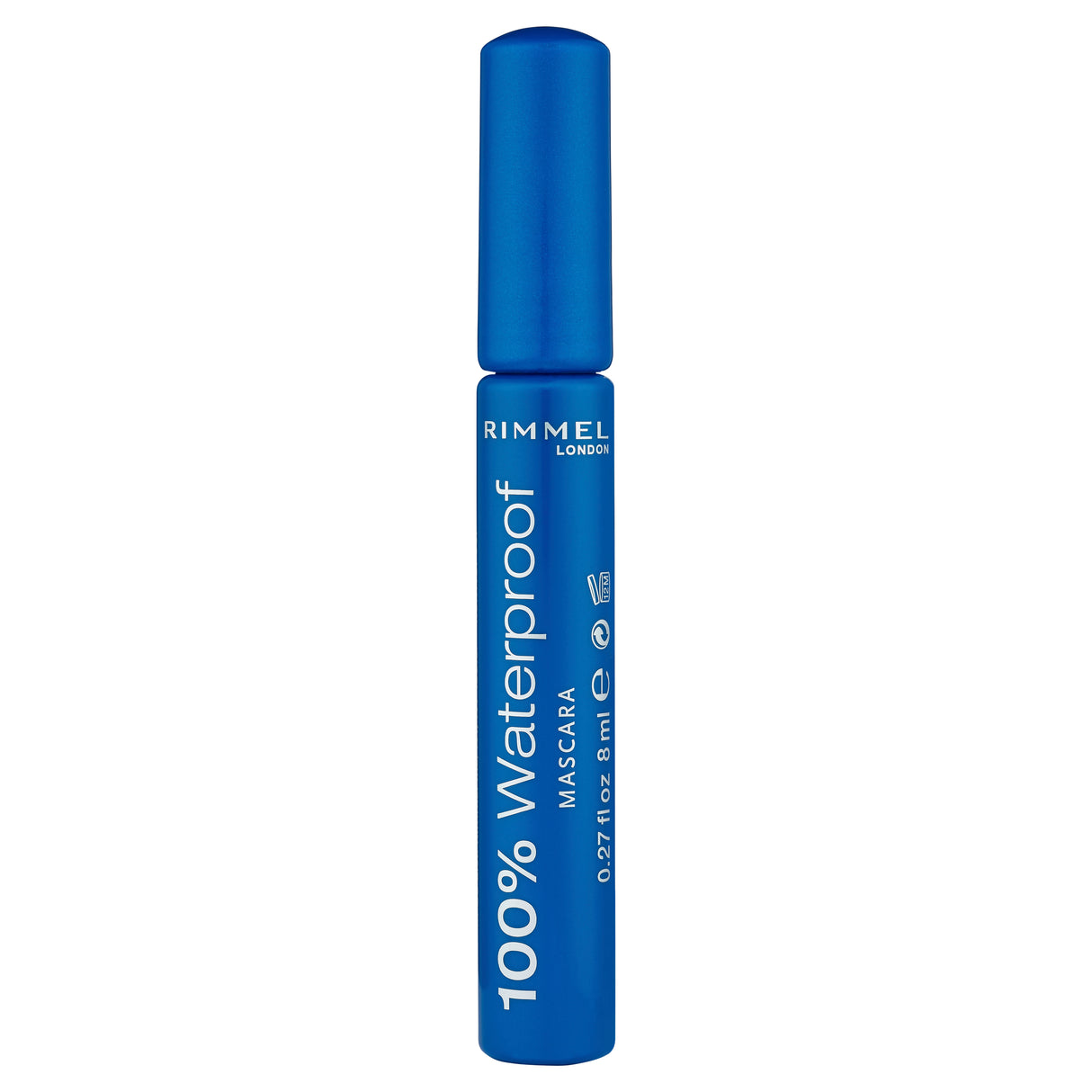 Rimmel London 100% Waterproof Mascara, Black Black 8ml