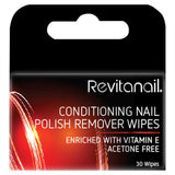 Revitanail Conditioning Nail Polish Remover Wipes 30pk