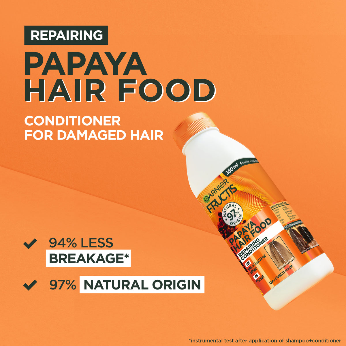 Garnier Fructis Hair Food Papaya Conditioner 350mL