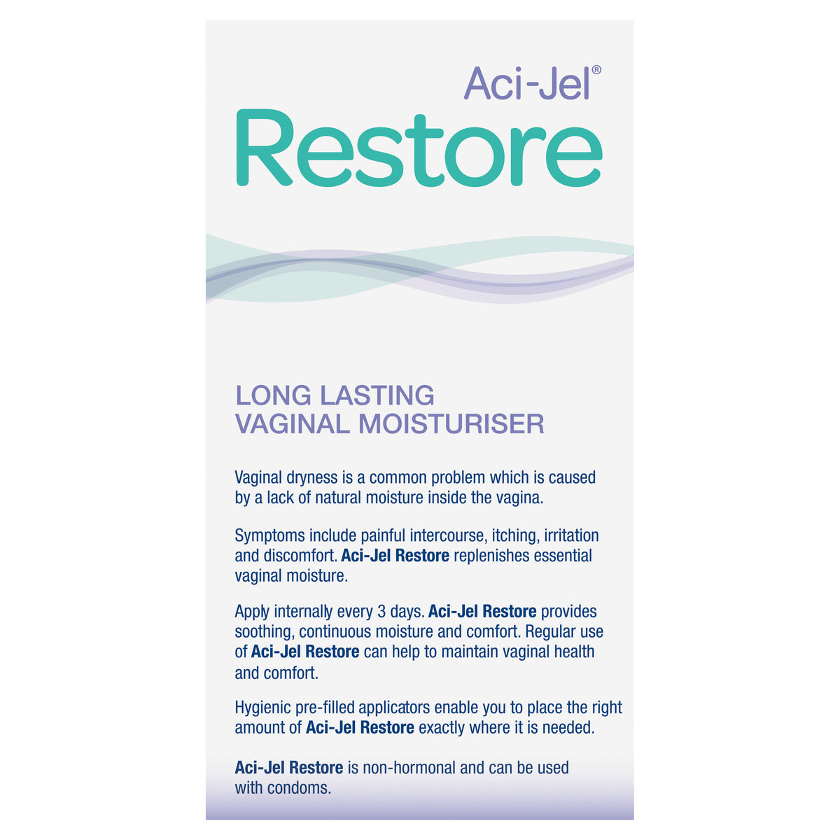 Aci-Jel Restore Vaginal Moisturiser 6 x 6.5g