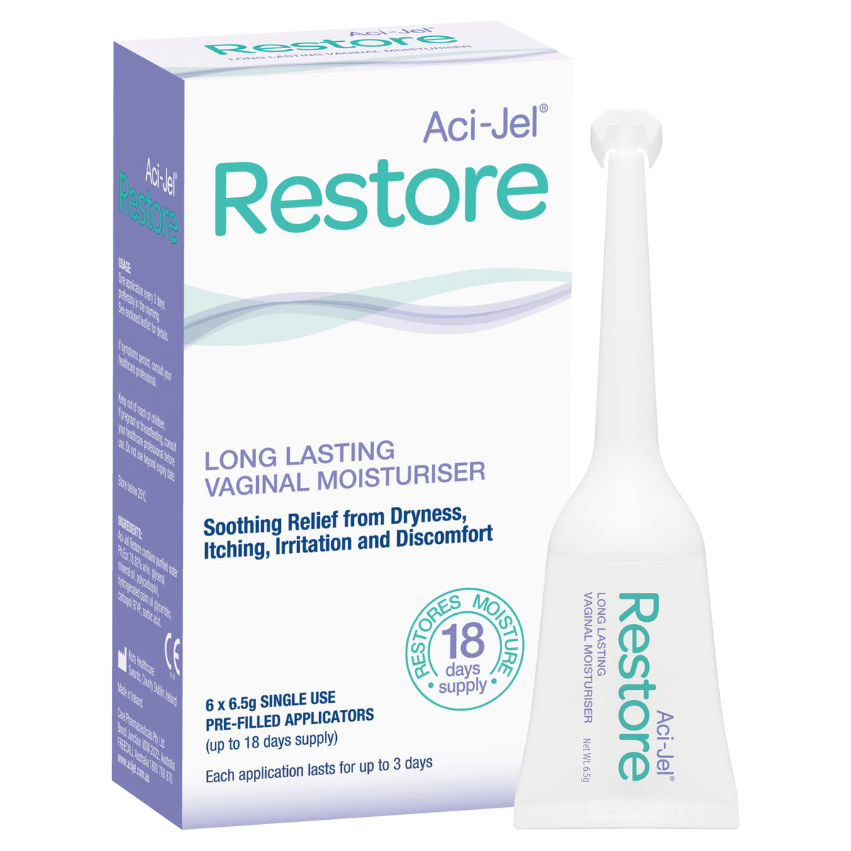 Aci-Jel Restore Vaginal Moisturiser 6 x 6.5g