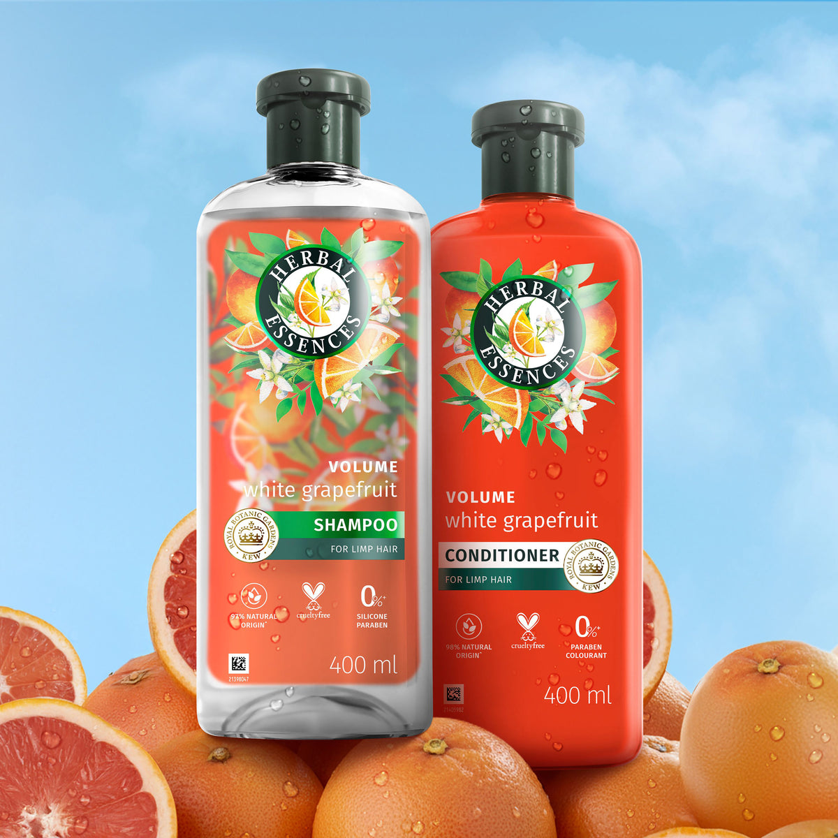 Herbal Essences Bio Renew Volume White Grapefruit Mint Shampoo 400ml