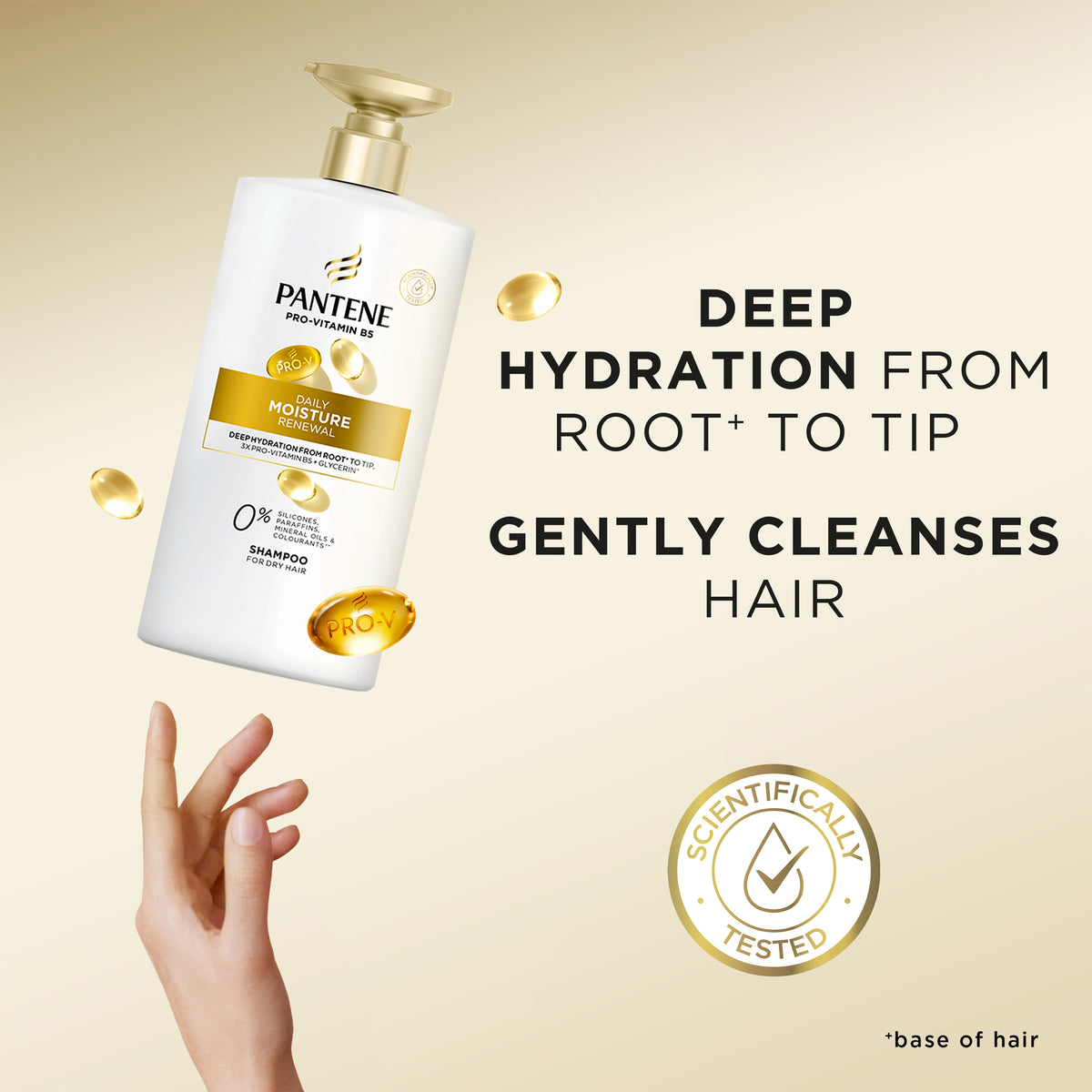 Pantene Pro-V Daily Moisture Renewal Shampoo: Moisturising Shampoo for Dry Hair 900 ml
