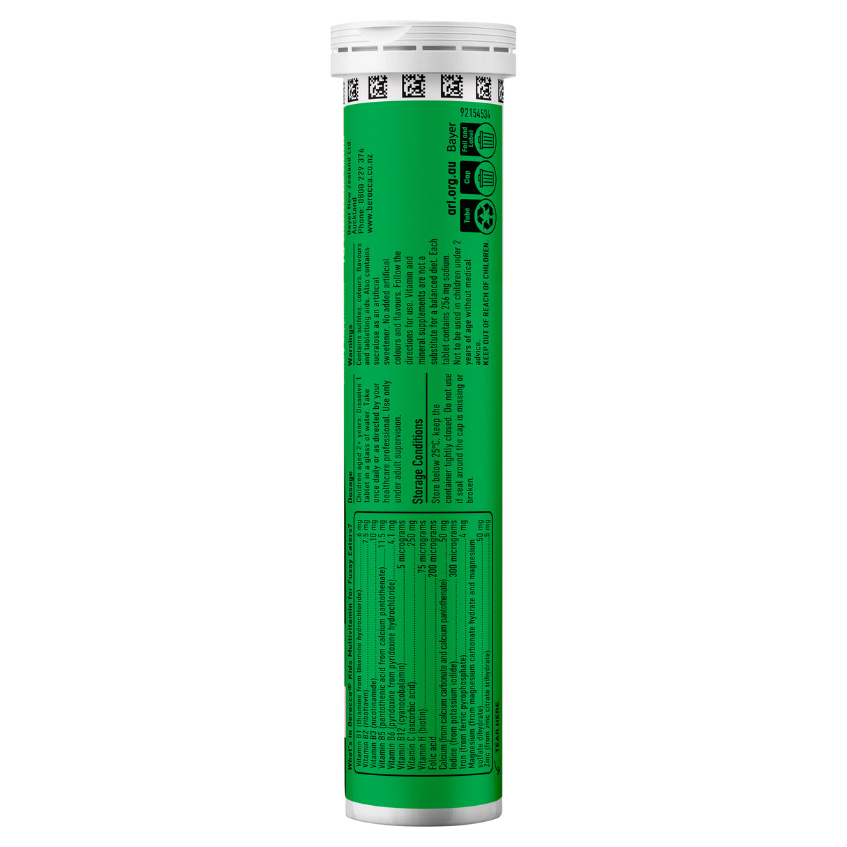 Berocca MultiVitamin Kid Strawberry Effervescent Tab15s