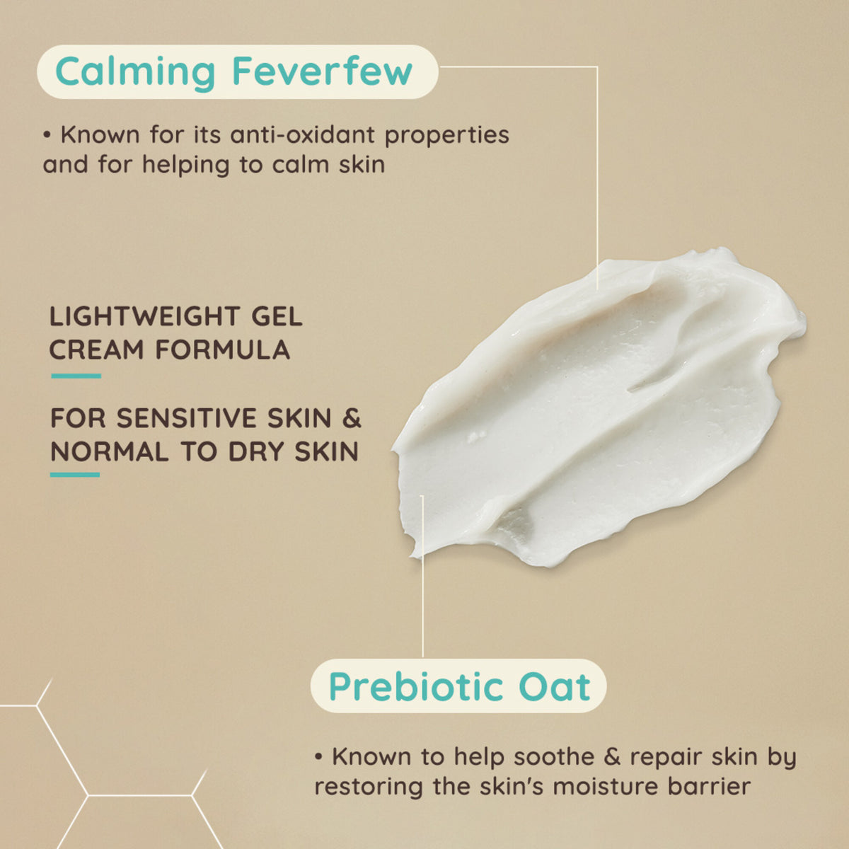 Aveeno Calm And Restore Oat Gel Moisturiser 50ml