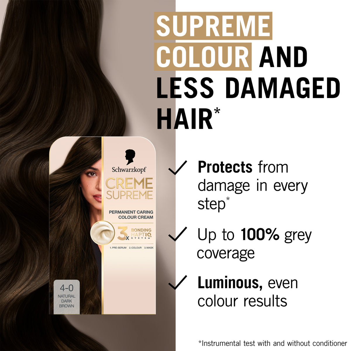Schwarzkopf Creme Supreme 4-0 Natural Dark Brown