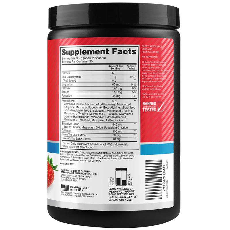 Optimum Nutrition Amino Energy + Electrolytes Strawberry 285g