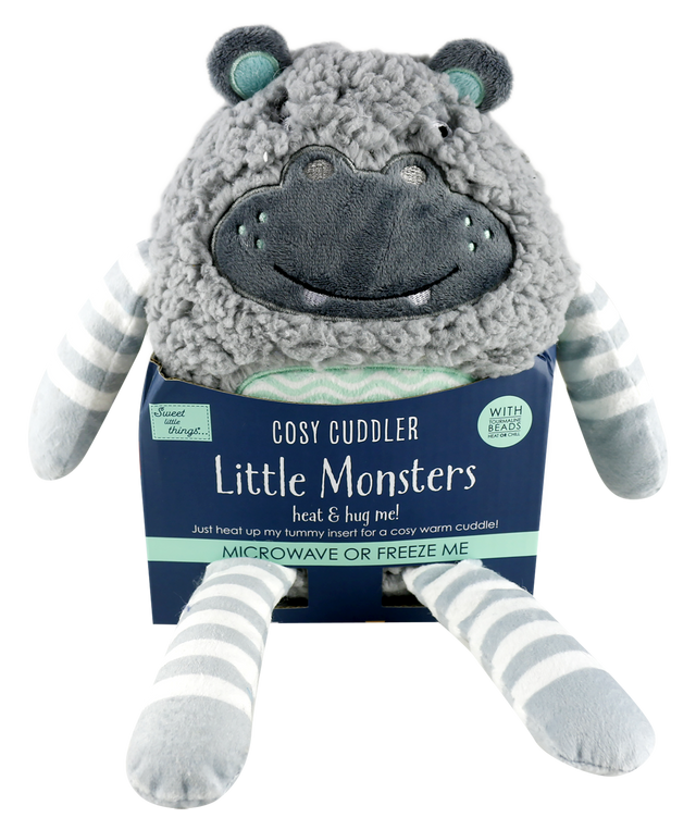 COSY CUDDLER Monster Heat Pack Microwavable Blue/Mint