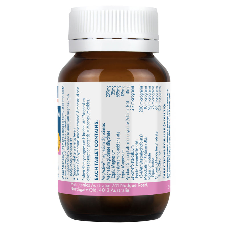 Ethical Nutrients Mega Magnesium Women's Balance 30 Tablets