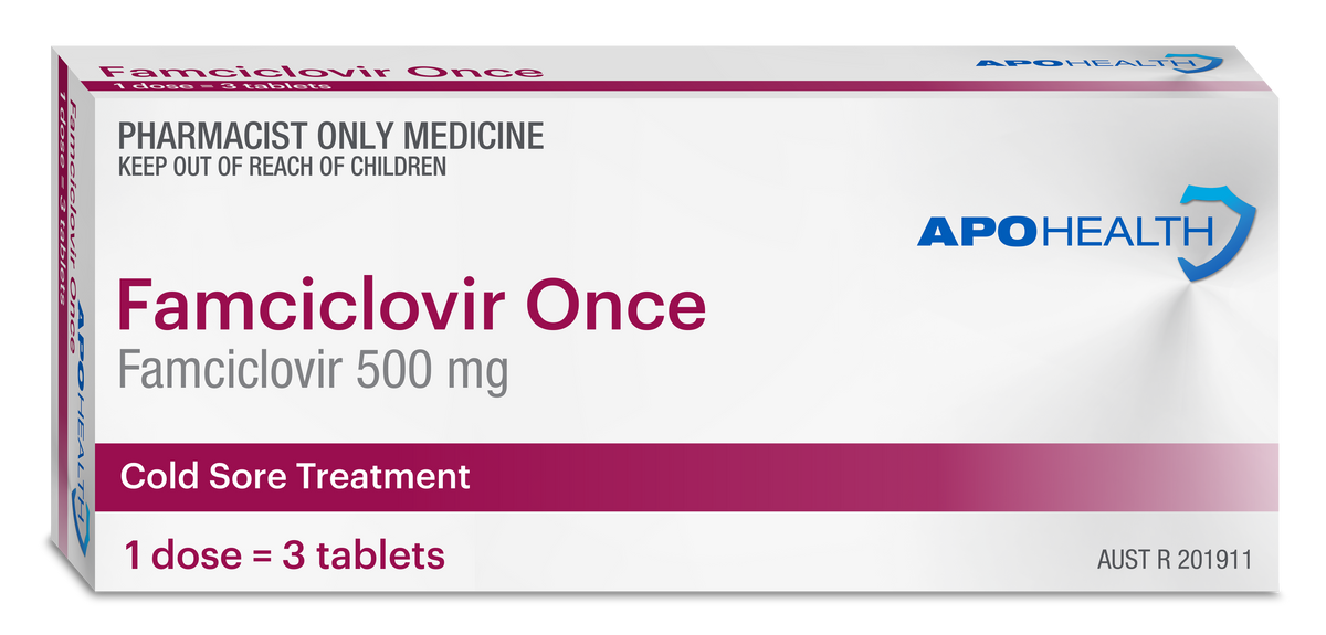 Apohealth Famciclovir Once 500 mg 3 Pack