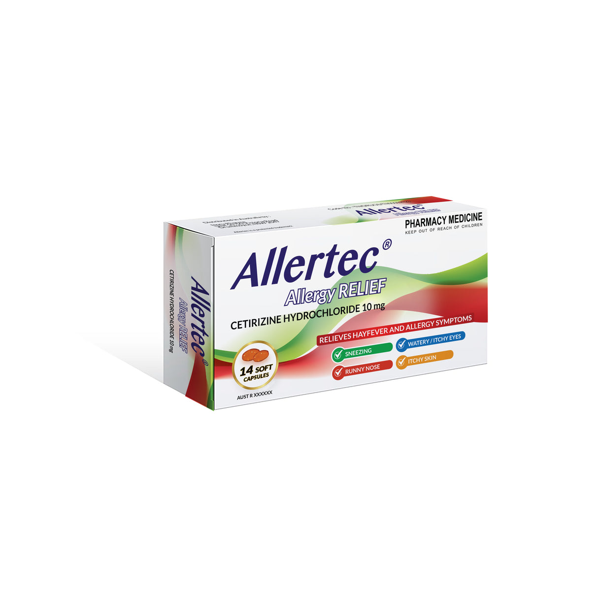 ALLERTEC Allergy Relief Cetirizine 10mg 14s
