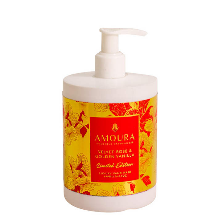 Amoura Hand Wash Velvet Rose & Golden Vanilla 490ml