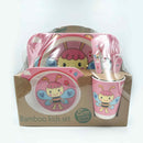 HB&Co Bamboo Children's Butterfly 5 Pc Tableware Set