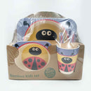 HB&Co Bamboo Children's Ladybird 5Pc Tableware Set