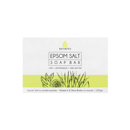 Bathefex Epsom Lime + Lemongrass + Shea Butter Soap