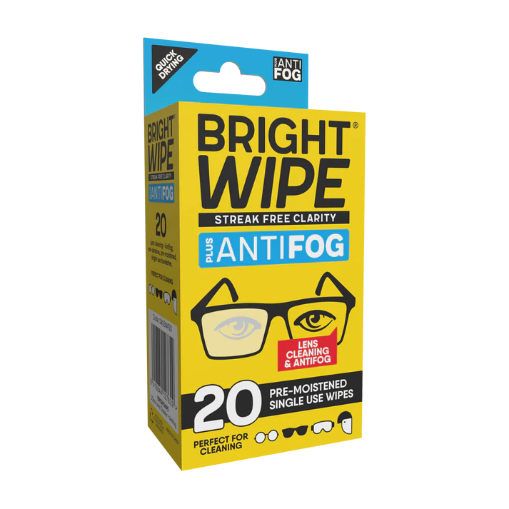 Brightwipe Lens Cleaning Antifog Wipes 20 Pack