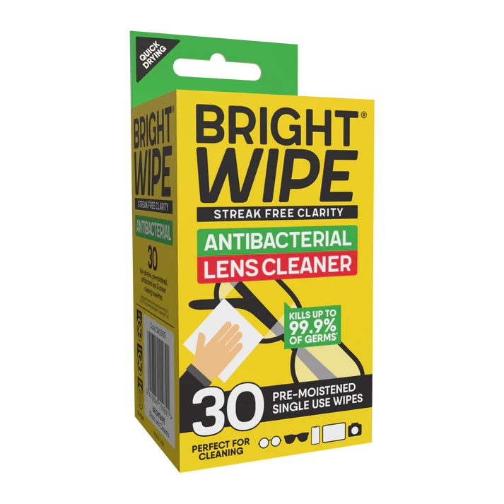 Brightwipe Antibacterial Lens Cleaning Wipes 30 Pack