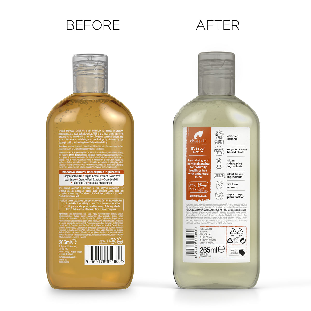Dr. Organic Argan Oil Shampoo 265ml