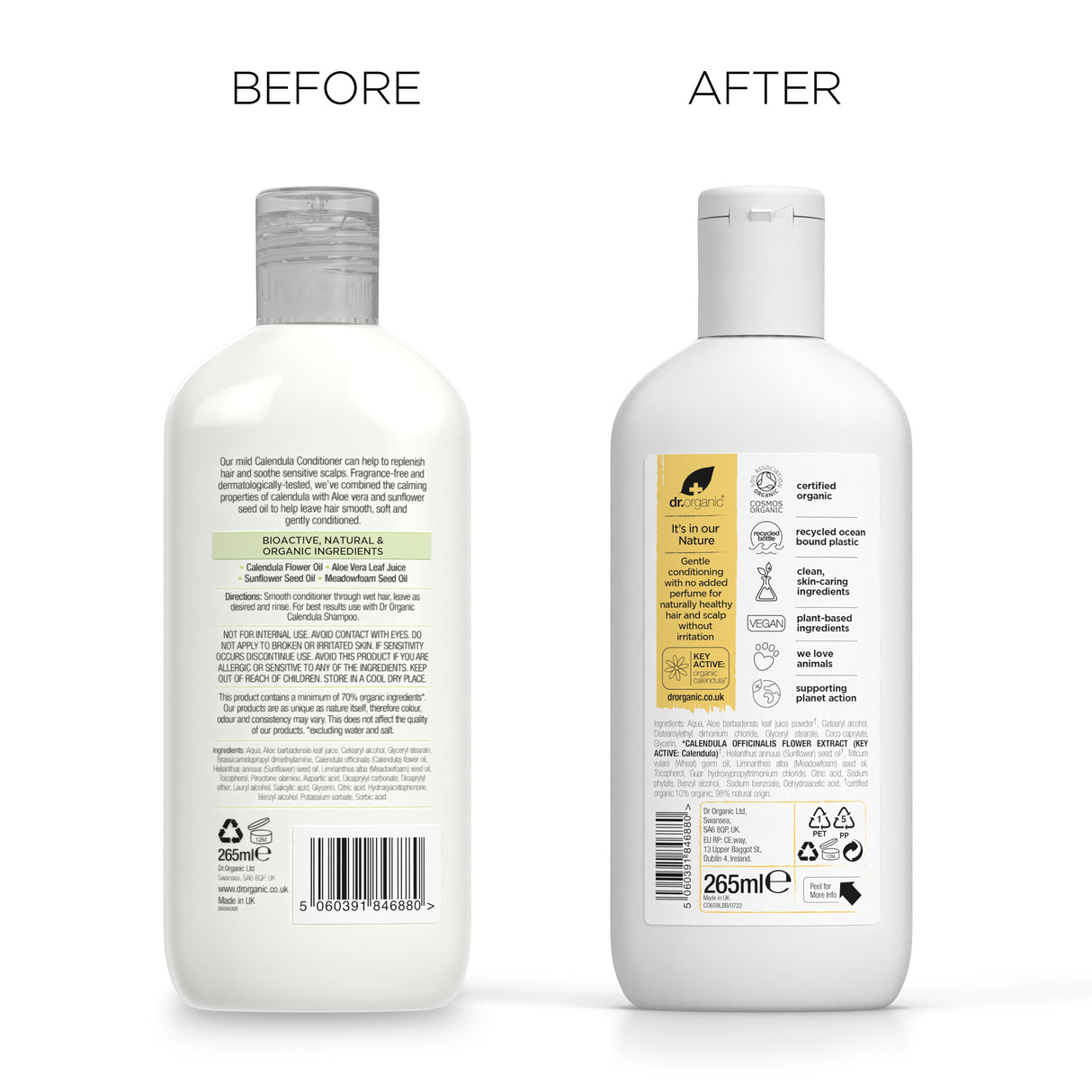 Dr. Organic Calendula Conditioner Fragrance Free 265ml
