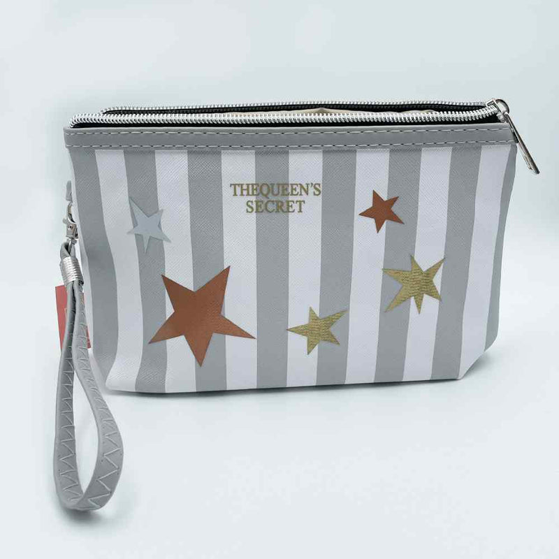 Cosmetic Bag Stars & Stripe Grey