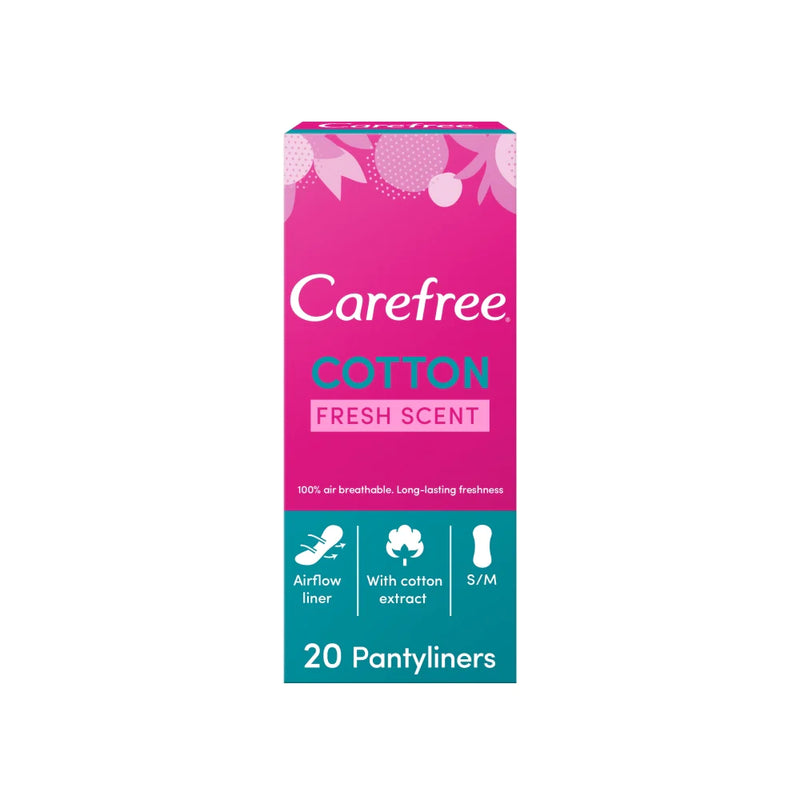 Carefree Cotton Pantyliner 20 Pack