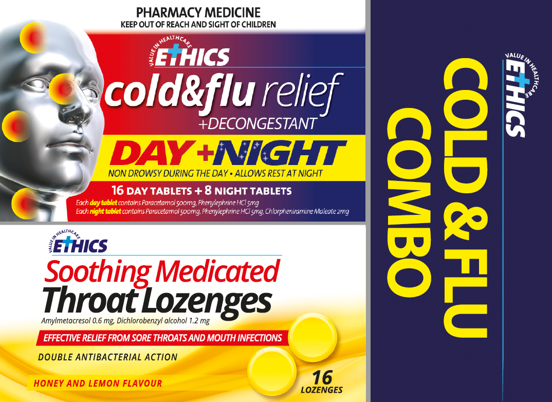 Ethics Cold/Flu Day & Night + Lozenges Combo