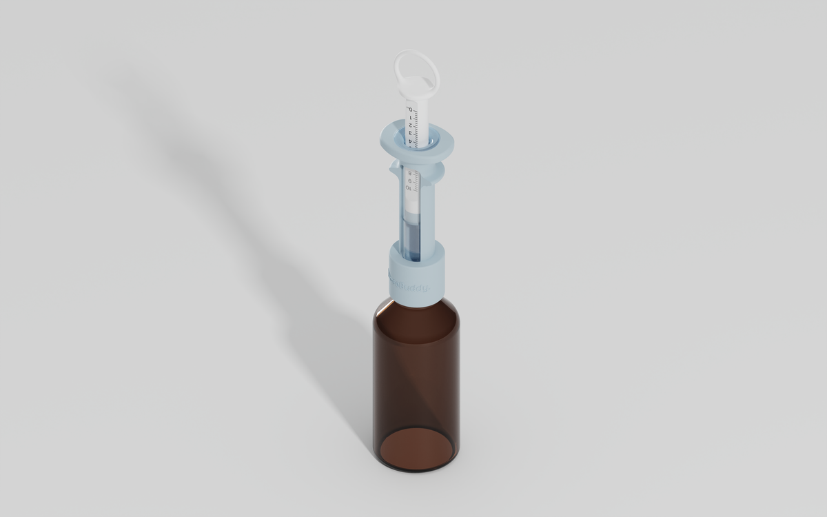 DoseBuddy 10ml Reusable Syringe Kit Blue