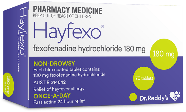Hayfexo Hayfever Relief 180 mg 70 Tablets