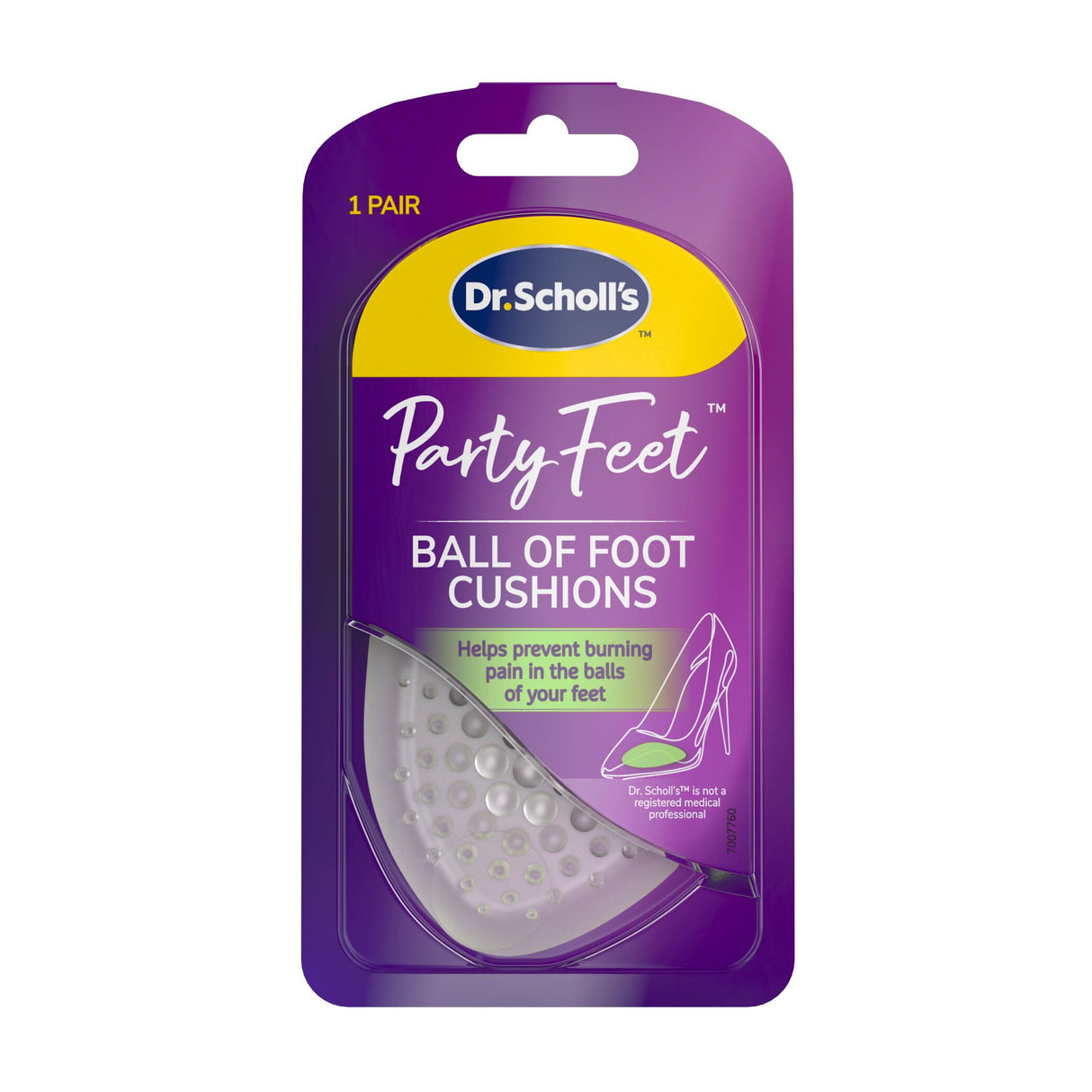 Scholl Party Feet Inserts Ball of Foot Cushion