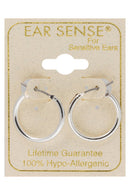 EarSense Slim Click Hoop Silver 15mm