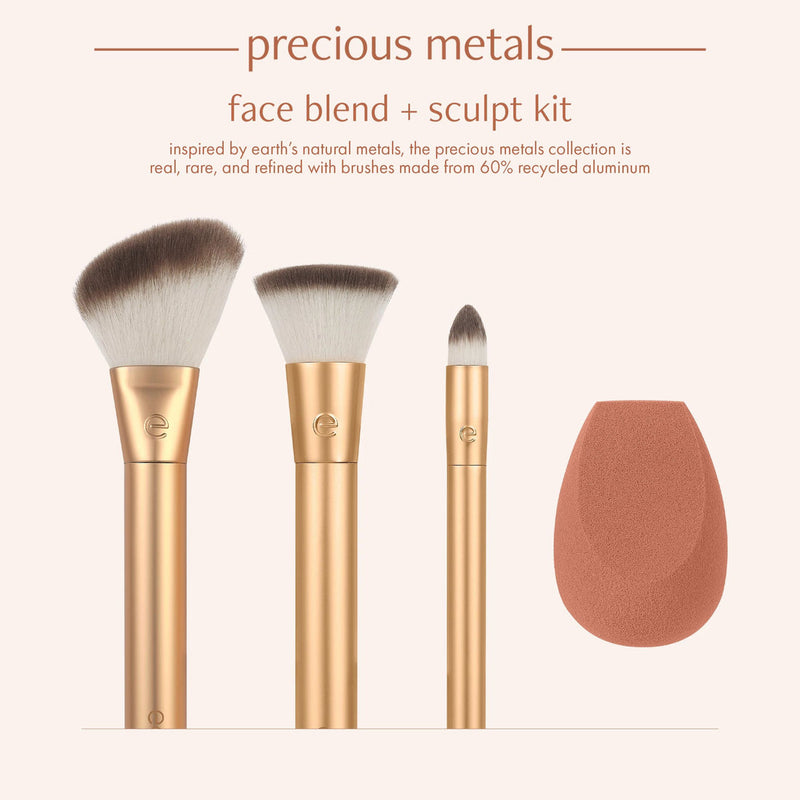 Ecotool Precious Metals Face Blend & Sculpt Makeup Set