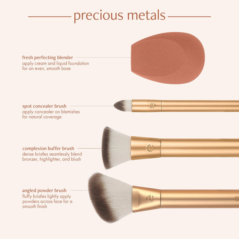 Ecotool Precious Metals Face Blend & Sculpt Makeup Set