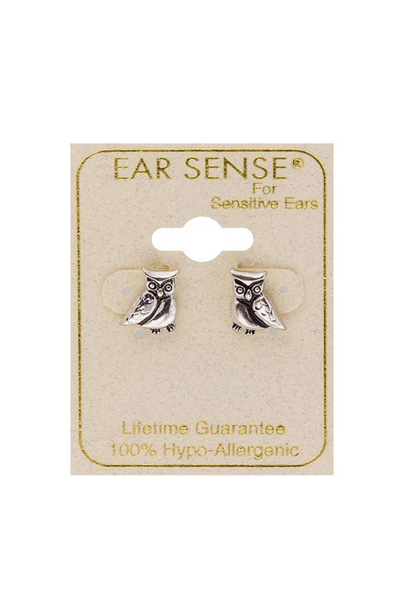 EarSense Owl Stud Silver