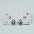 HB&Co 3 Pairs Studs/Tear Drop Earring