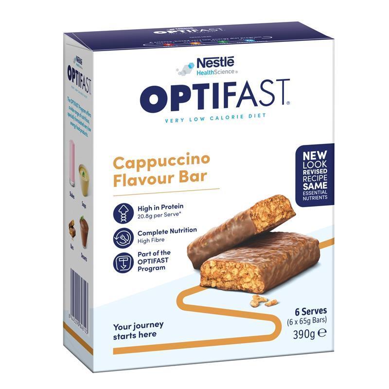 OPTIFAST VLCD Bars Cappuccino 6x65g