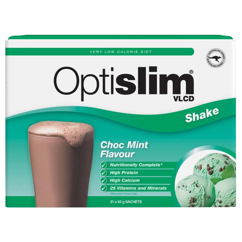 Optislim VLCD Shake Choc Mint 21pk