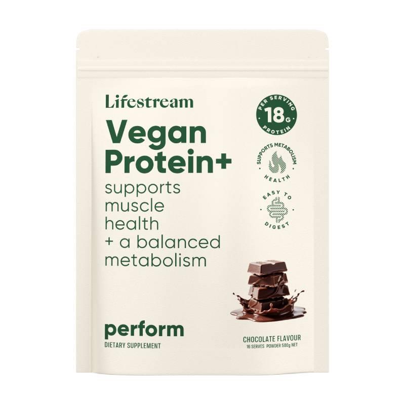Lifestream Vegan Protein+ Powder Chocolate Flavour 500g