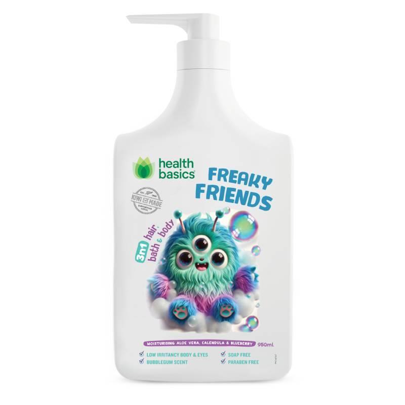 Health Basics Freaky Friends Bubblegum Body Wash 950ml