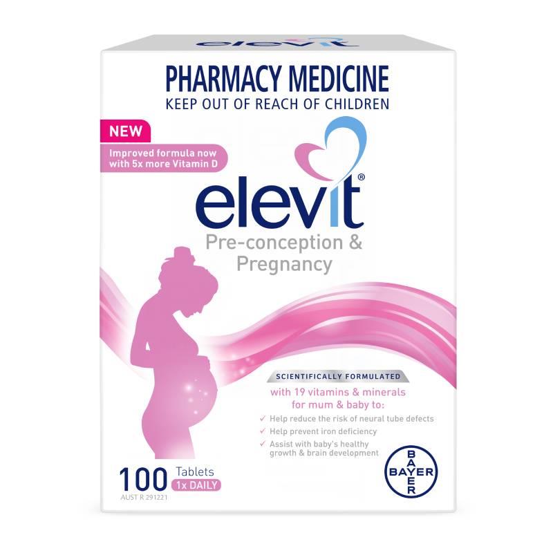 Elevit Pregnancy Vitamin D Tabs 100s
