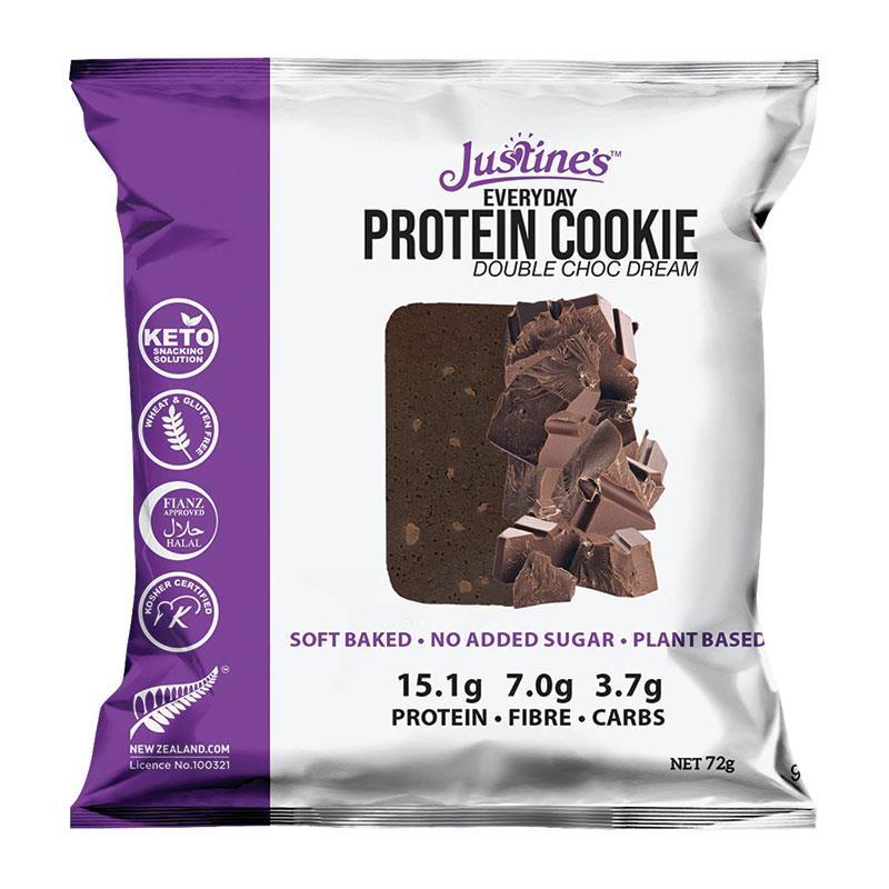 Justine's Protein Cookie Double Choc Dream 72g