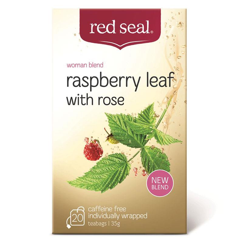 Red Seal Raspberry Leaf Tea with Rose 20 Pack