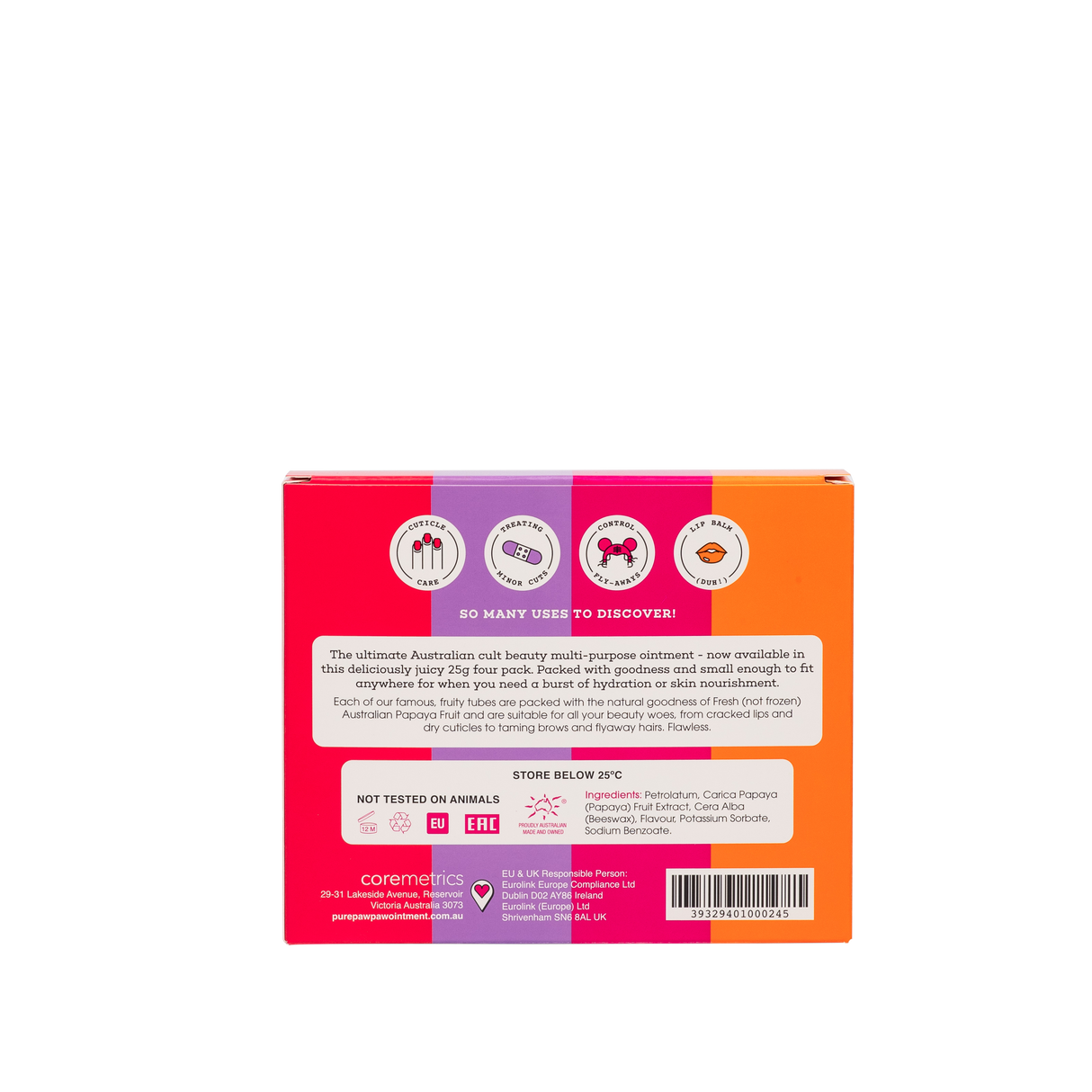 PURE PAW PAW Lip App Ointm. 15g 4pk