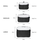 Globite 3 Piece Packing Cubes - Black